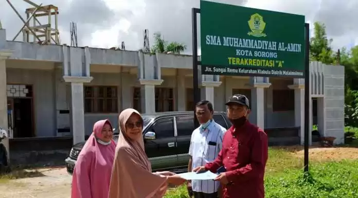 Peduli pendidikan Papua Barat, Syaiful Maliki Arief Kunjungi SMU Muhammadiyah Sorong