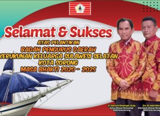 Pelantikan KKSS Kota Sorong Periode 2020-2025