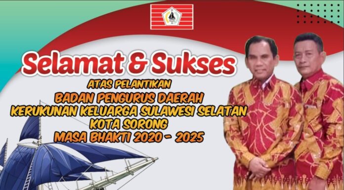 Pelantikan KKSS Kota Sorong Periode 2020-2025