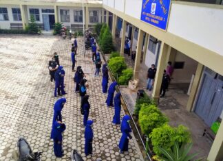 MCCC Kampanye Pencegahan Covid-19 pada Siswa MTs Mutu, Kurniawati Shalihah: Langkah Baik Menyambut Semester Baru