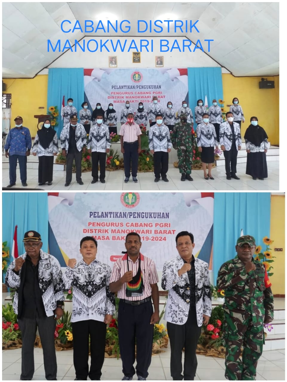 Dahsyat! Kurang dari 40 Hari Kerja, PGRI Kabupaten Manokwari Kukuhkan 6 Pengurus Cabang