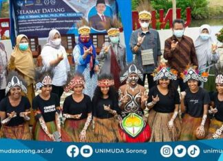Kunjungan Dirjendikti Kemendikbud RI Beserta Rombongan di UNIMUDA Sorong, Papua Barat (Sumber Dokumentasi: UNIMUDA Sorong)