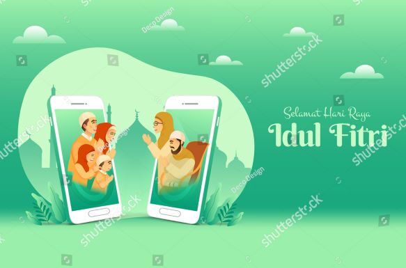 Idul Fitri Virtual (www.shutterstock.com)