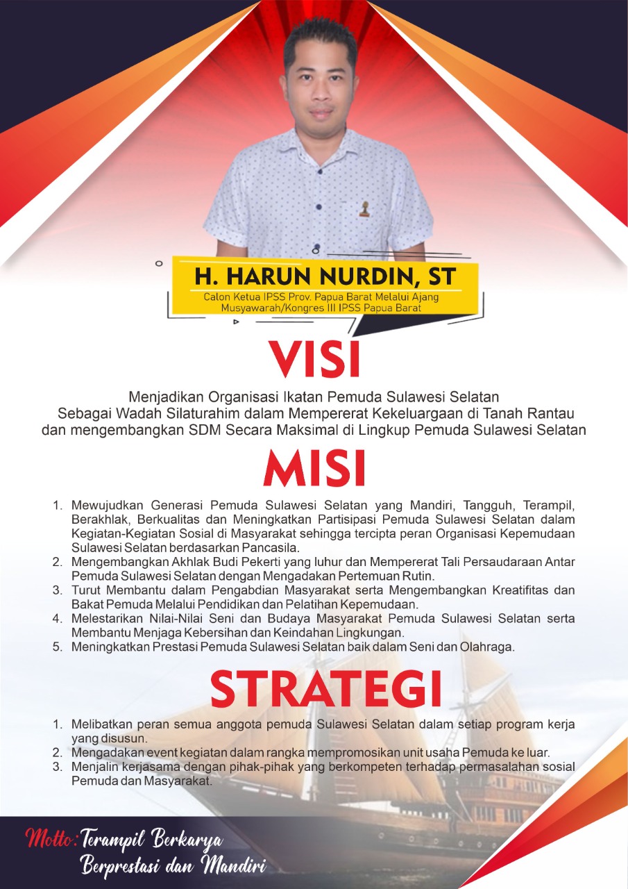 Jelang Kongres III IPSS Papua Barat, H. Harun Nurdin: Saya Siap Maju
