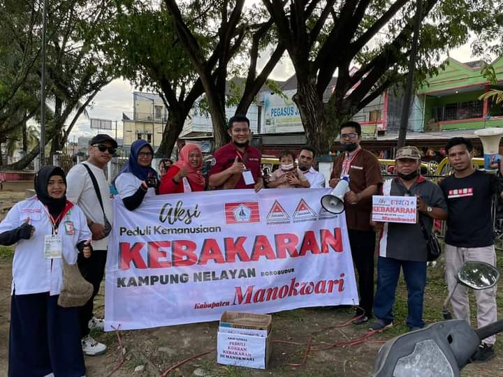 Peduli Korban Kebakaran di Manokwari, KKSS dan IPSS Kota Sorong Gelar Aksi Galang Dana
