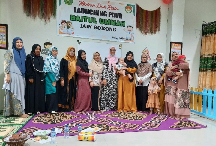 Dirangkaikan Peringatan Maulid Nabi Muhammad SAW, IAIN Sorong Launching PAUD Baitul Ummah
