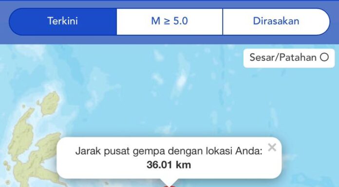 Kota Sorong Dilanda Gempa Magnitudo 5.5 SR, Warga Berlarian Keluar Rumah gempa